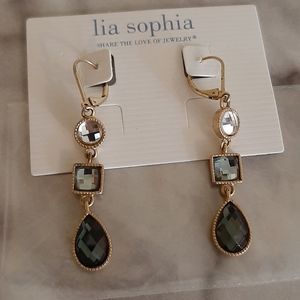 Lia Sophia Druzy Dangle Earrings